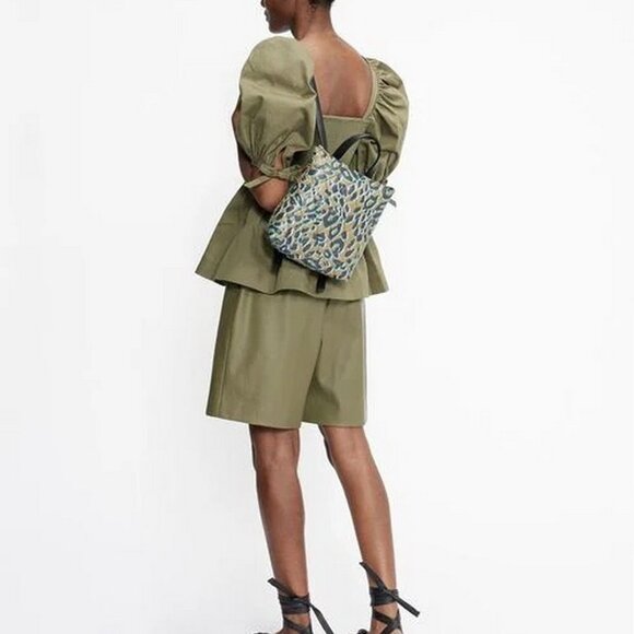 NWT Ted Baker Leopard Quilted Backpack– Stylish & Trendy Bag for Everyday Use - Picture 3 of 14